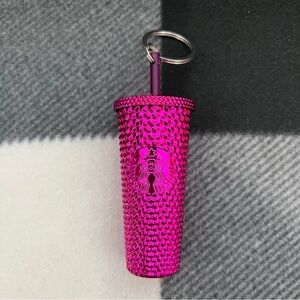 Starbucks Pink Cold Cup Keychain